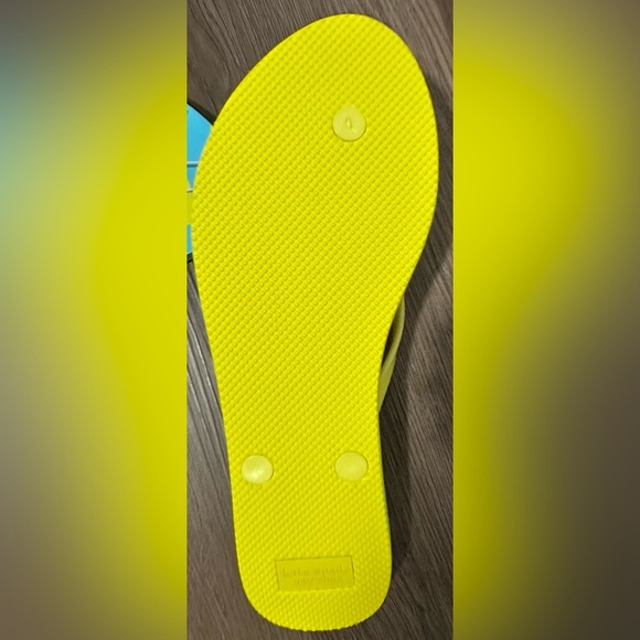 Kate Spade Blue and Yellow Lemon Flip Flops - Picture 6 of 8